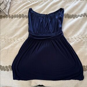 Elegant Navy Blue Mini Dress
